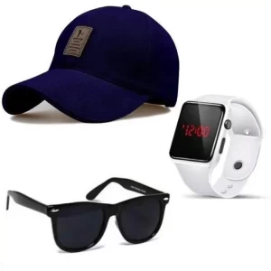 Latest Combo of Cap Watch and Sunglasses Latest Combo of Cap Watch and Sunglasses