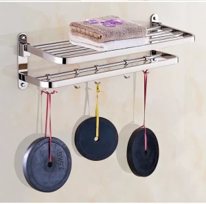Steel Folding Towel Racks Bathroom Accessories