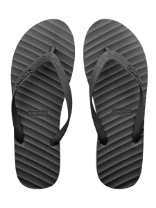 CHUPPS MONOCHROME UNISEX BLACK FLIP FLOPS
