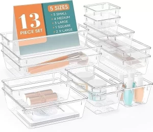 Multiple Drawer Organizer for Storage 13 pcs