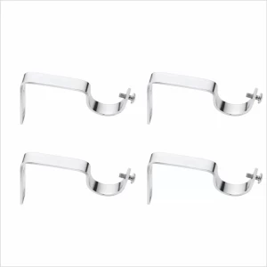 Stainless Steel Curtain Accessories Hooks pair of 2