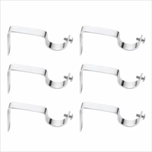 Stainless Steel Curtain Accessories Hooks pair of 3