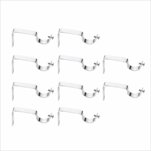 Stainless Steel Curtain Accessories Hooks pair of 5