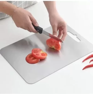 Thick Stainless Steel Chopping Board