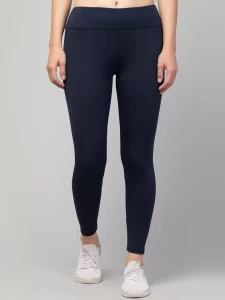 Stretchable Navy Tights For Women