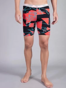 Solid High Quality Men Sports Printed Red Triangle Trunk