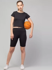 Latest Plain Black CORD Set For Women