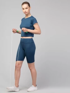 Latest Plain Teal CORD Set For Women