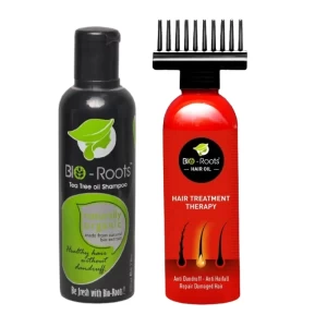 Bio Roots Shampoo 200 ml and Hair Oil 100 ml Combo Bio Roots Shampoo 200 ml and Hair Oil 100 ml Combo