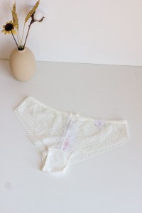 Pt09709 White Lace Transparent Sexy Panties